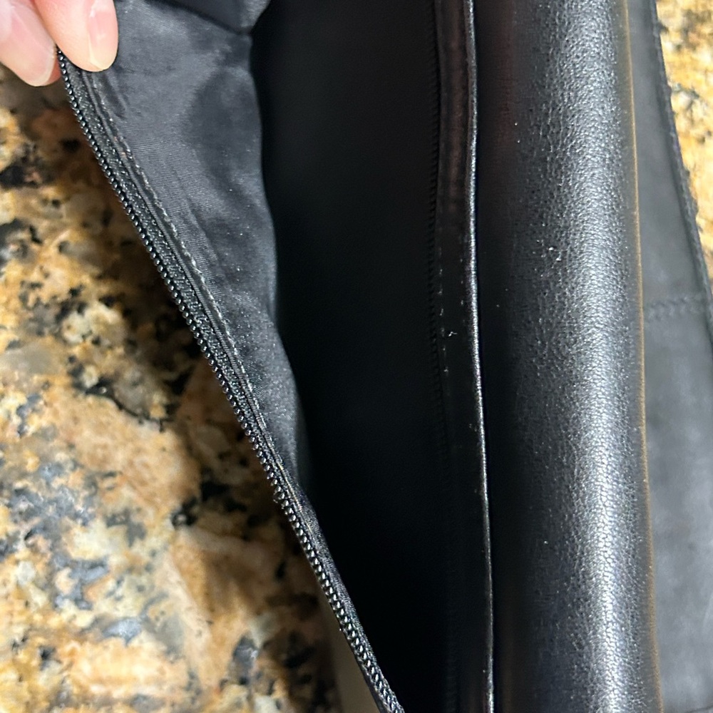 Coach Black Leather Wallet with Silver Buckle - Picture 7 of 10